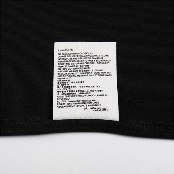 Ami Alexandre Mattiussi France Patch Logo Black Tee Shirt - Picture 9 of 10